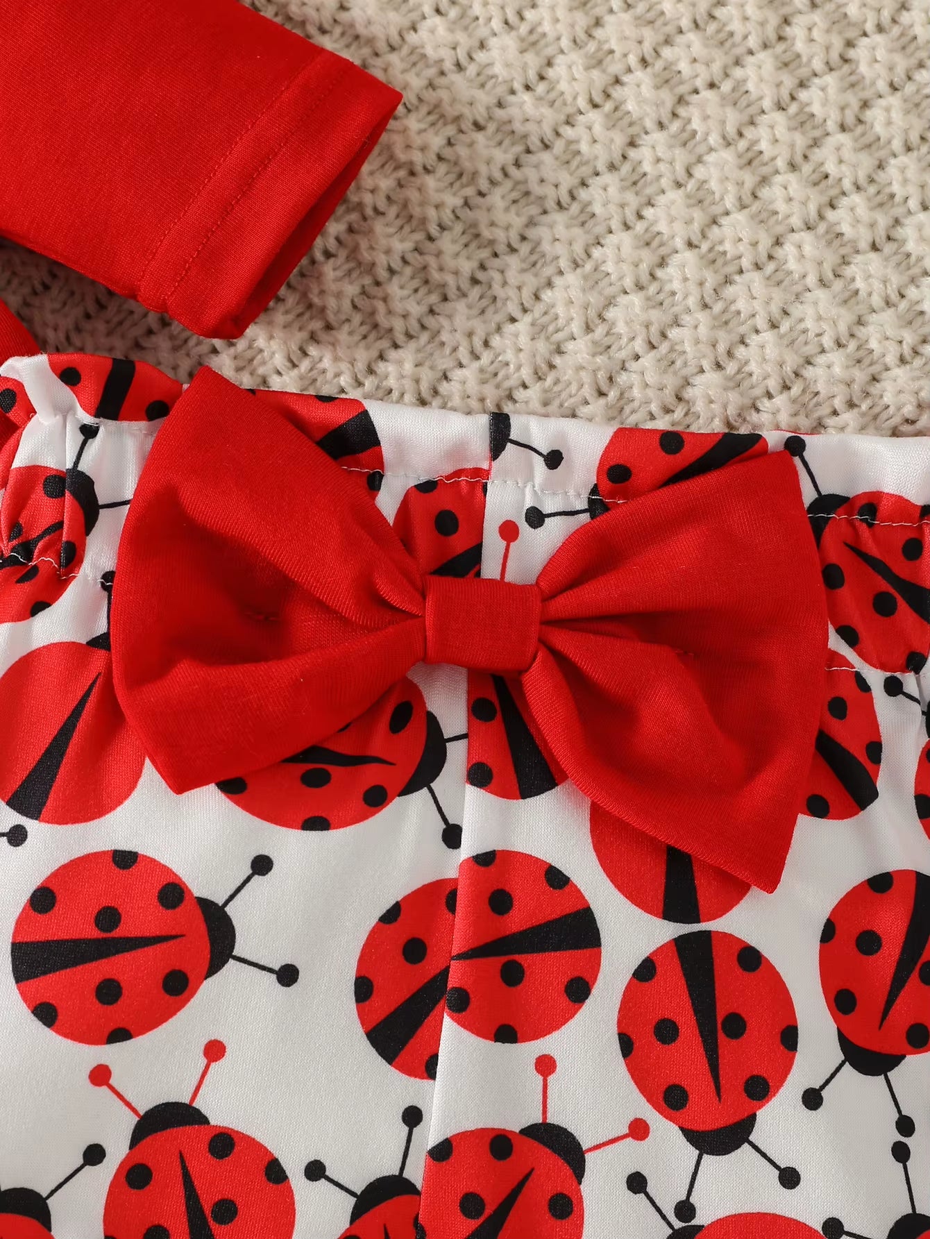 Ladylove – 3-Piece Baby Girl Outfit with Ladybird Bodysuit, Pants & Headband